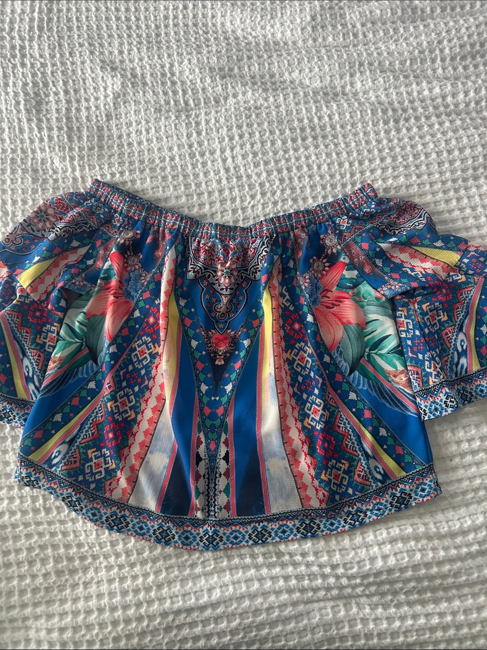 ❤️ Boutique Off The Shoulder Top Sz L Bell Sleeves Worn Once Super Cute ❤️